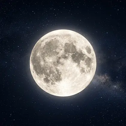 Визуализация фазы Луны: Полнолуние
